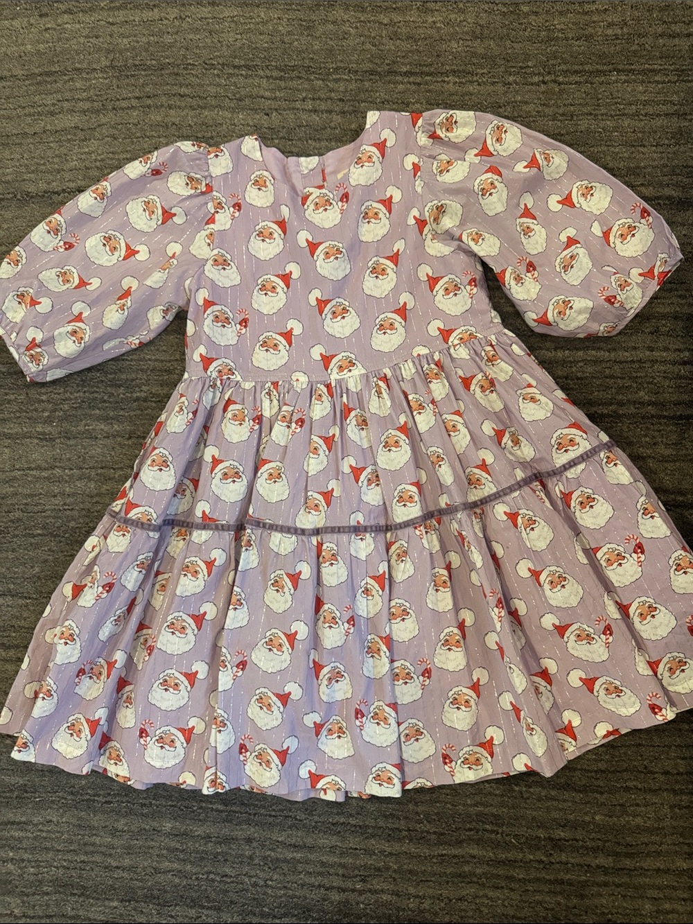 10Y Pink Chicken Santa Christmas dress